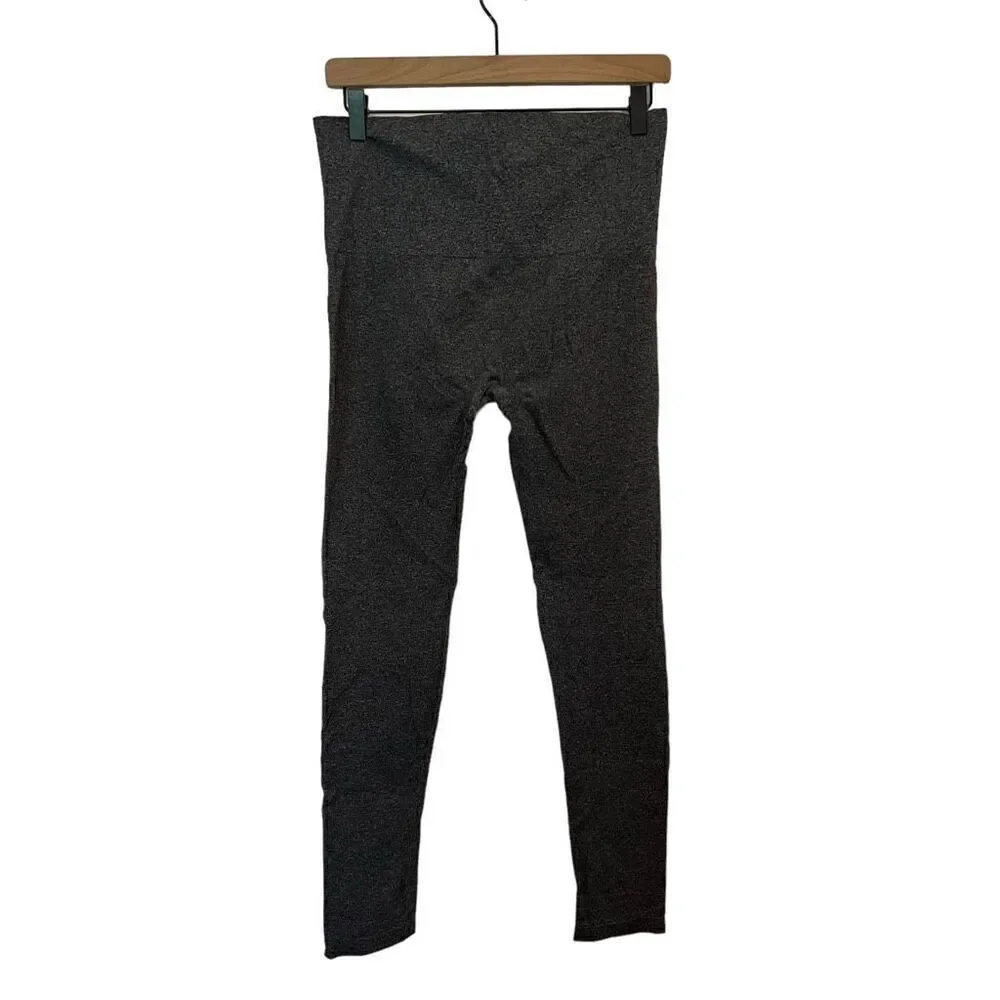 Spanx High Waist Charcoal Gray Leggings Size XL